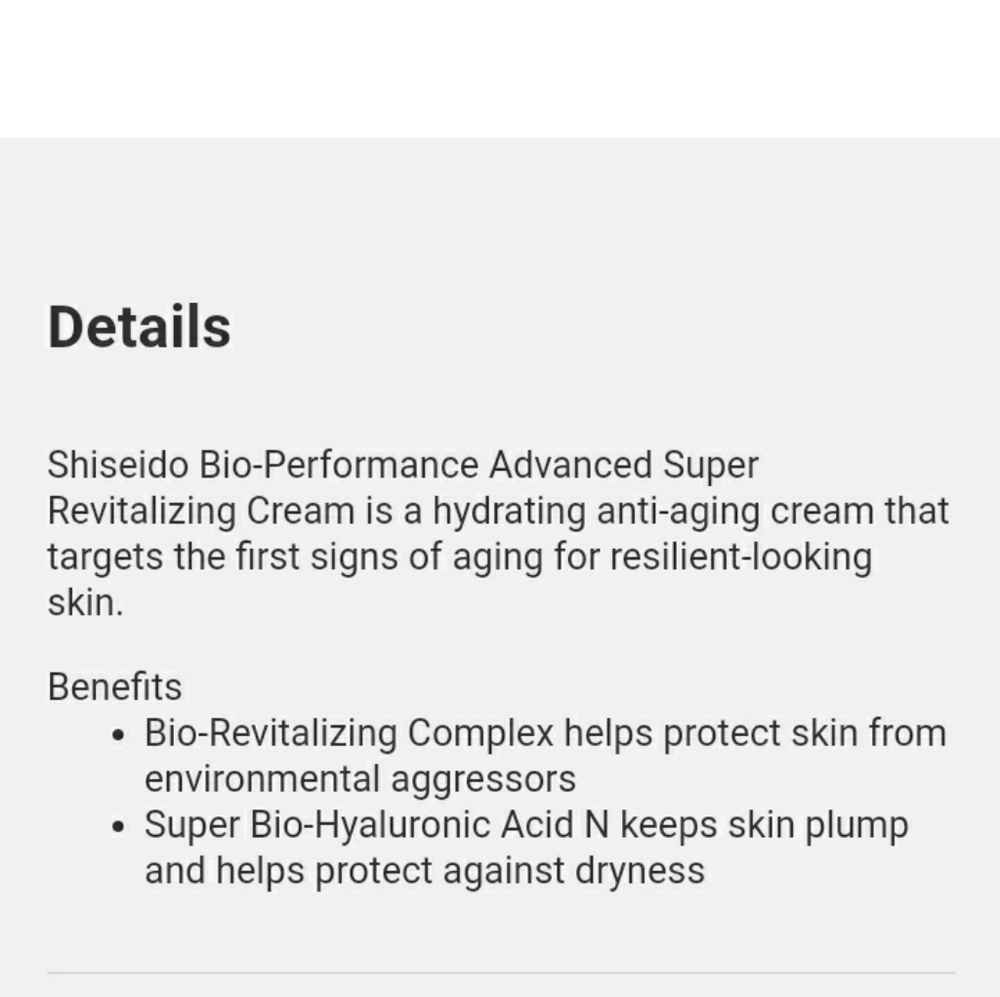 *SEALED* Shiseido Bio-Performance Advance Super Revitalizing Moisturizer - Picture 9 of 12